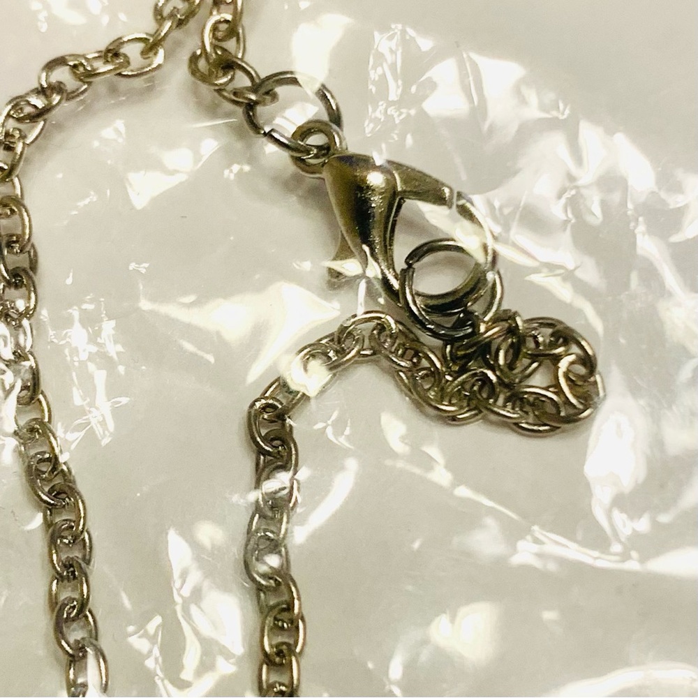 PINEAPPLE HAWAII 3D PINEAPPLE PENDANT CHAIN NECKLACE SILVERTONE NIB - Picture 6 of 8